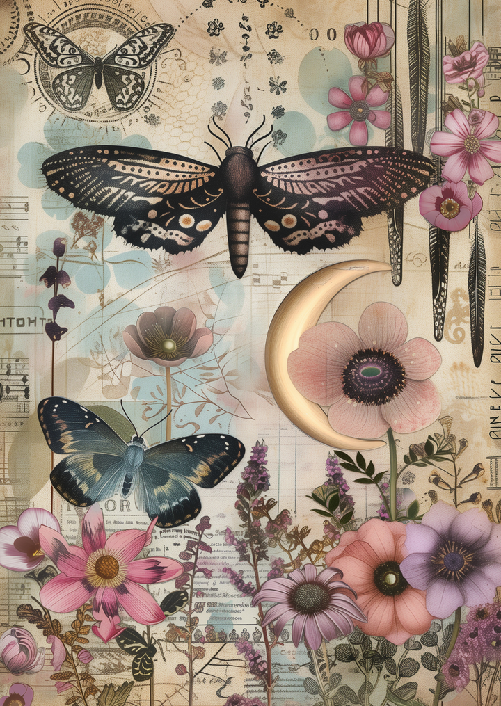 Butterflies & Moons: NO. 6 | Kaart Fripperies