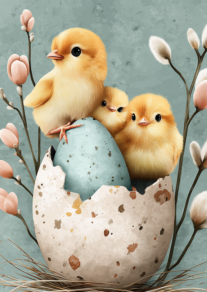 Easter Fun: Kuikens | Kaart Fripperies
