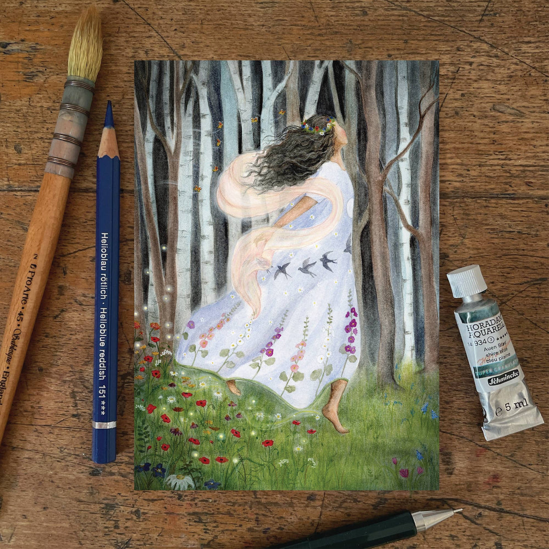 Aankomst van de zomer | Kaart Mhairi Hellbrandt Illustration