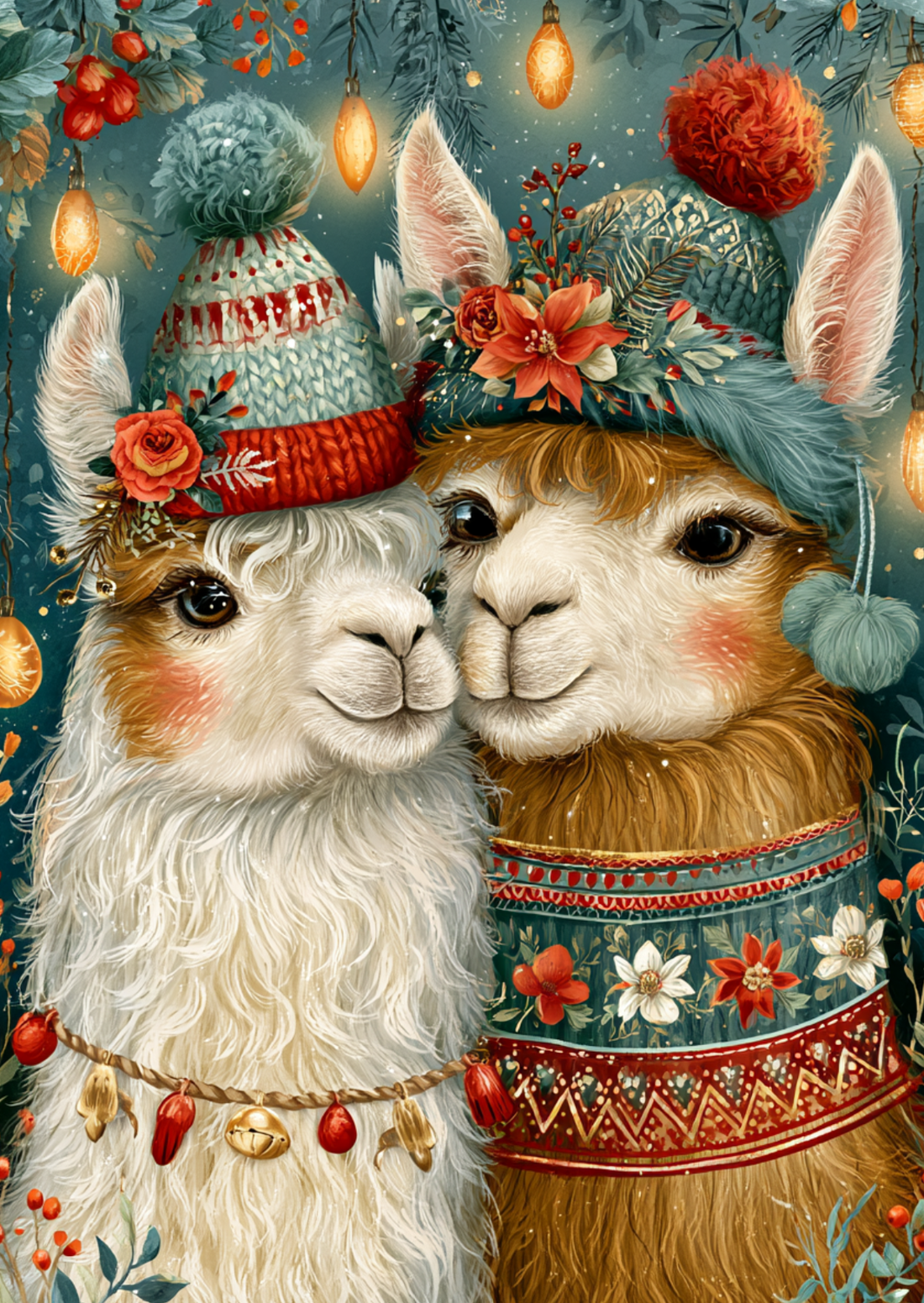 Christmas Cuddles: Alpaca | Kaart Fripperies