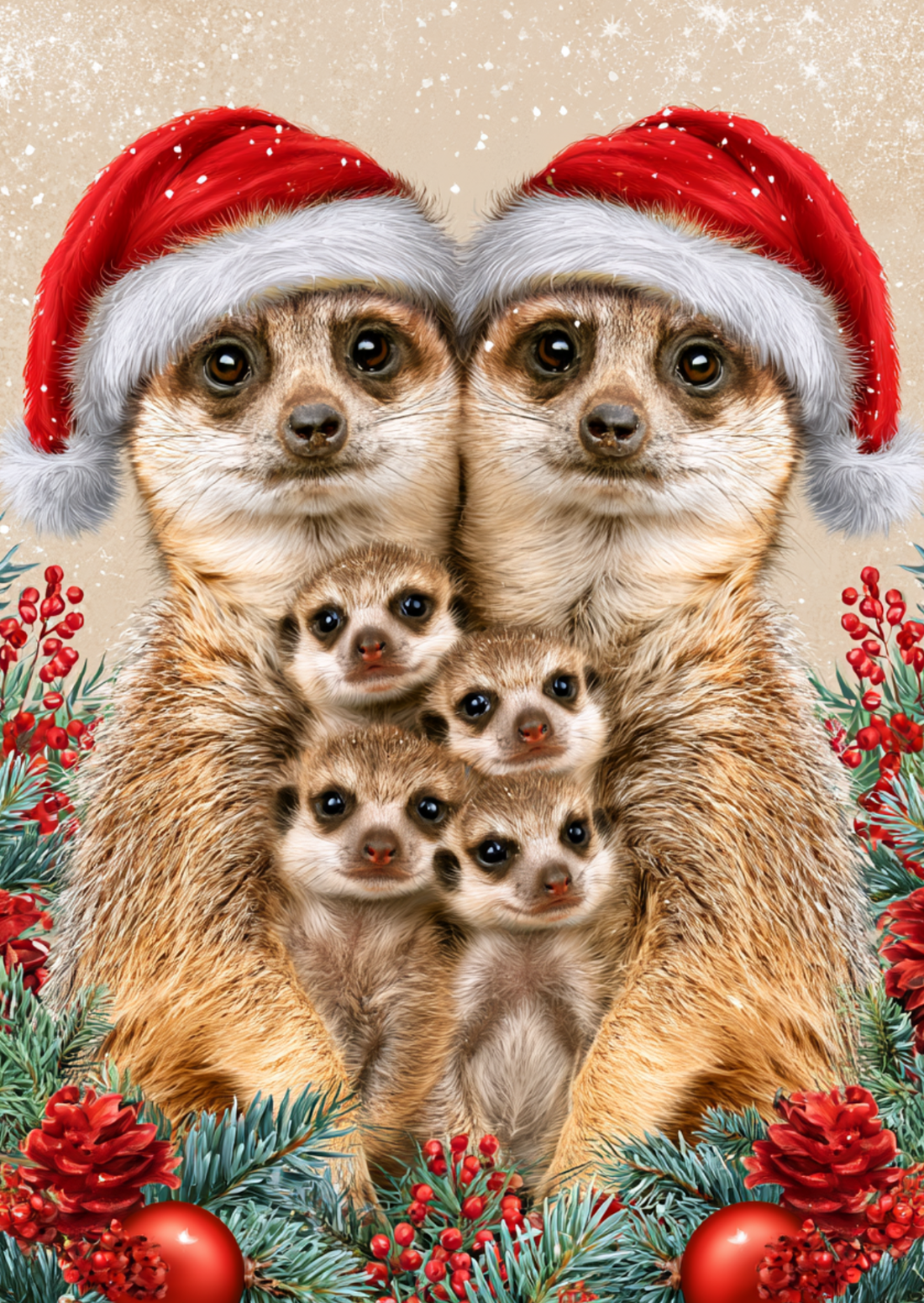 Christmas Cuddles: Stokstaartjes | Kaart Fripperies