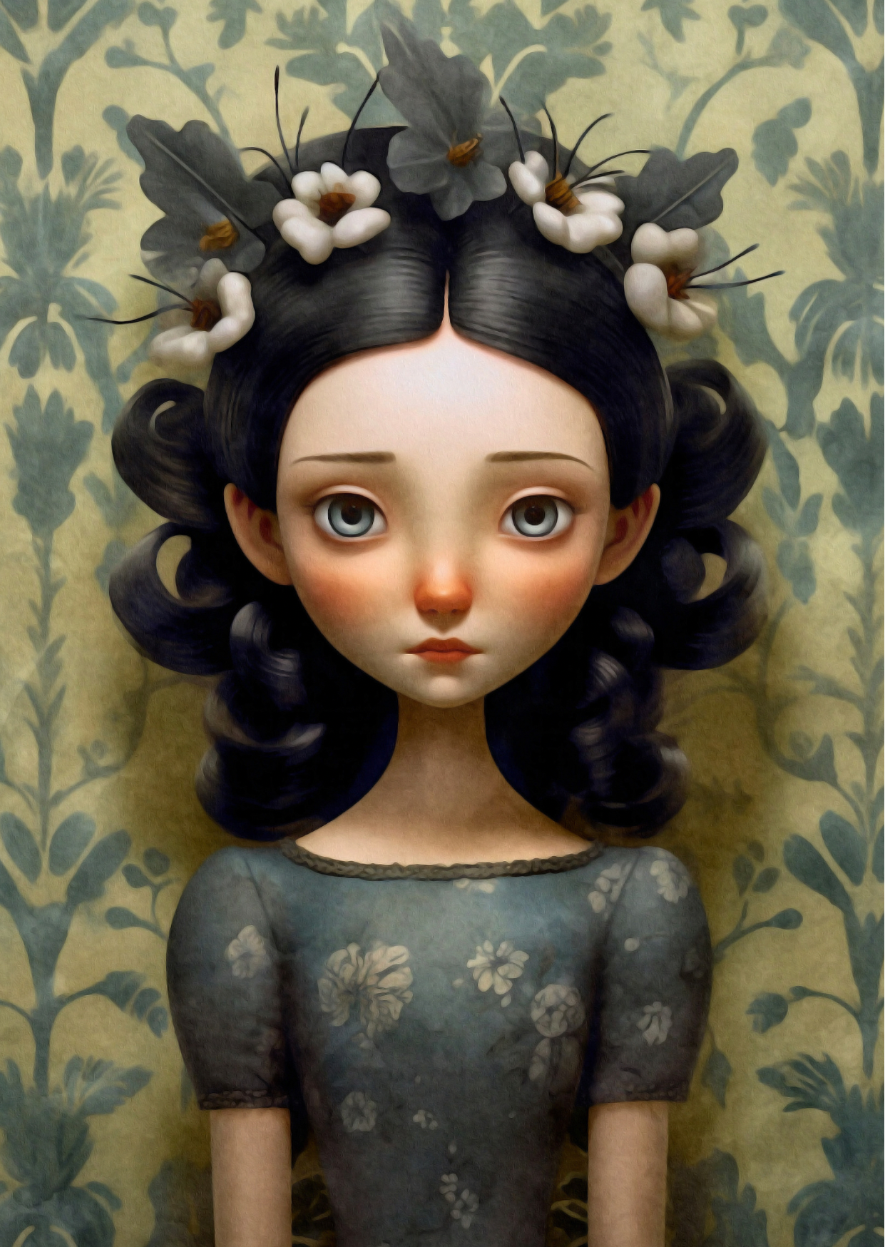 Doll Portrait: Mona | Kaart Fripperies