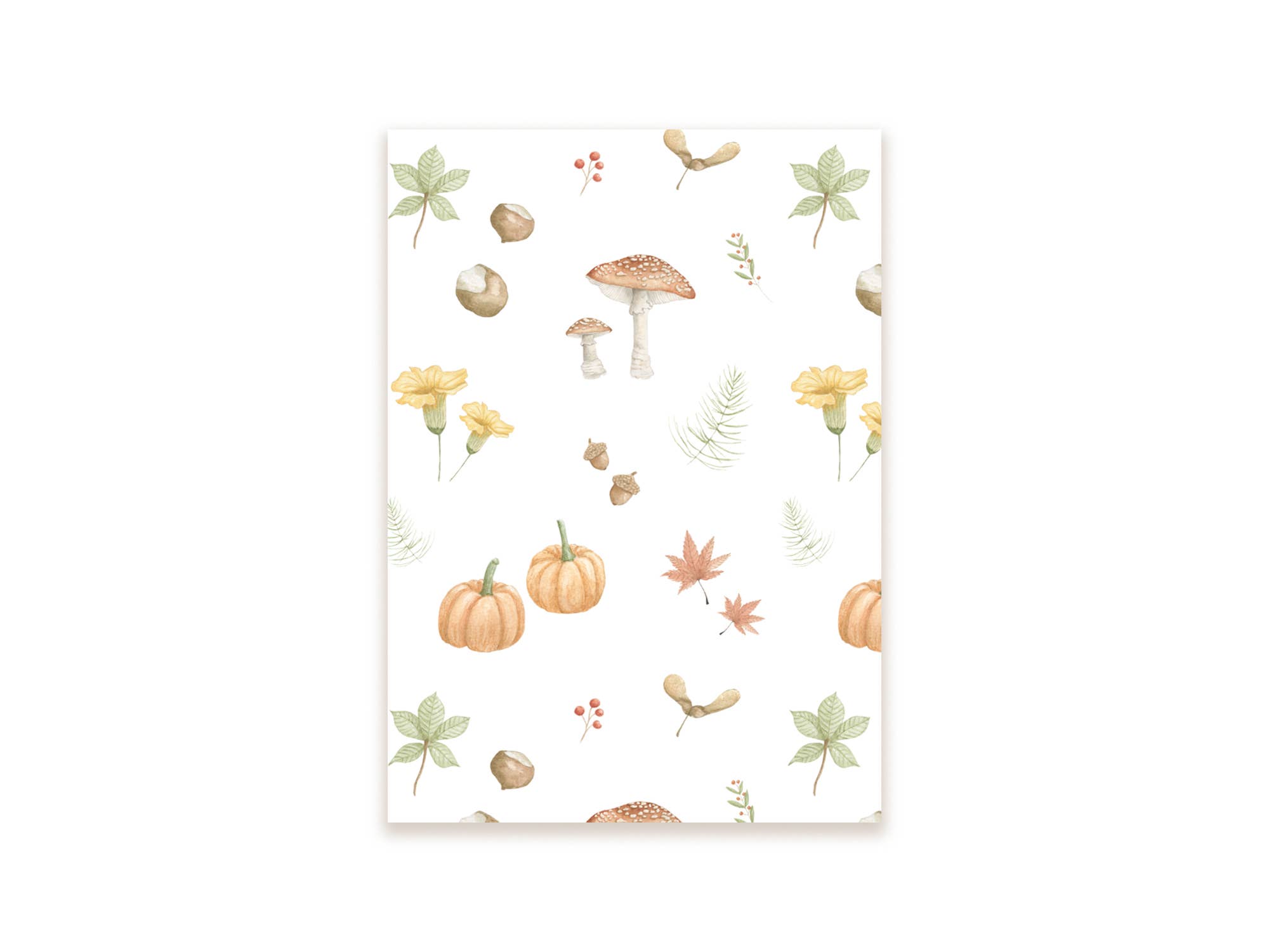 Ansichtkaart herfst patroon | Kaart Appeloogje