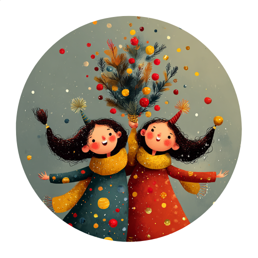 Celebrating Togetherness: Joyful Sisters | Sluitstickers 10st.