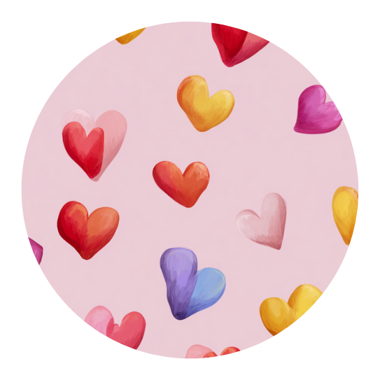 Hearts | Sluitstickers 10st.