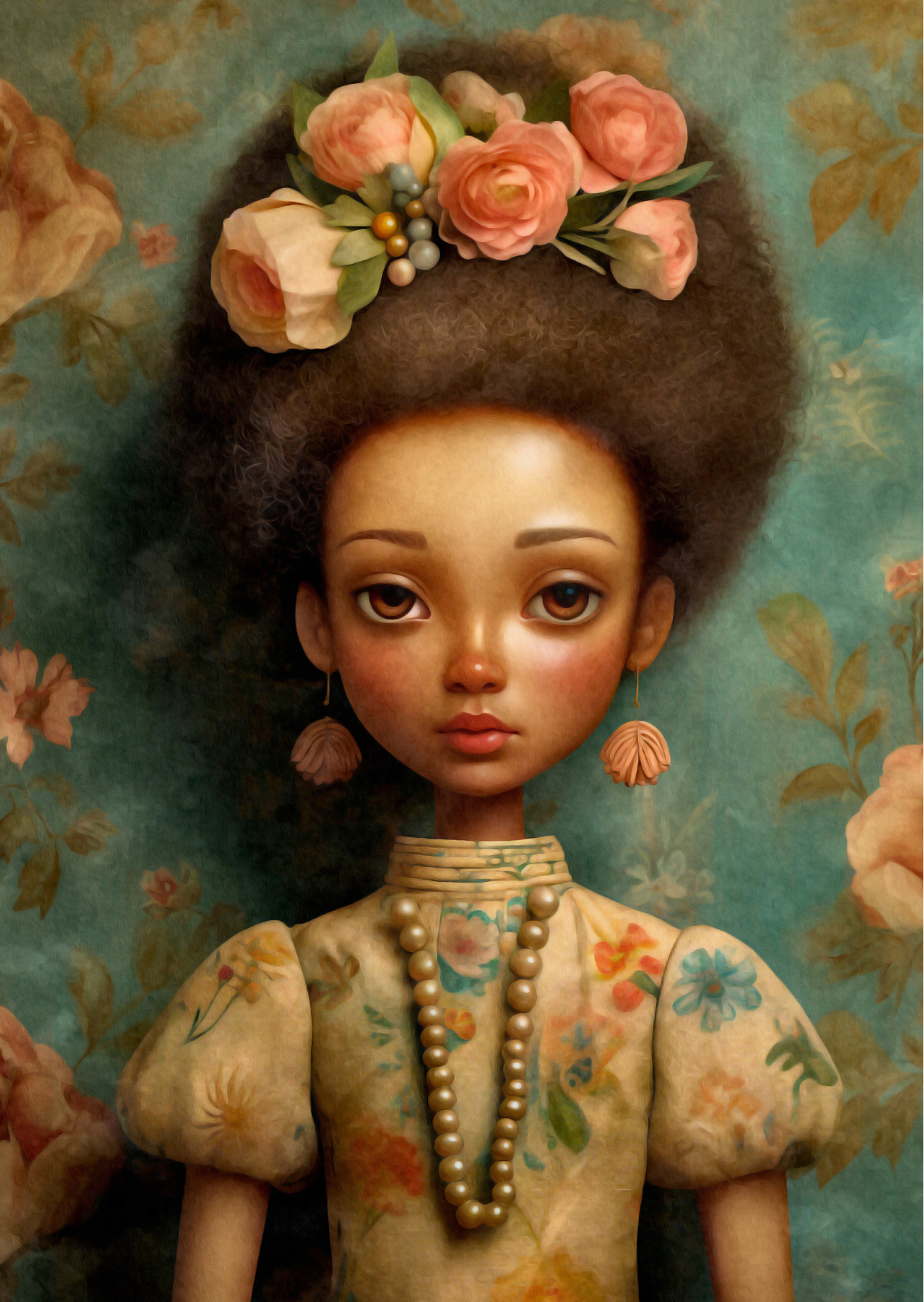 Doll Portrait: Sharonna | Kaart Fripperies