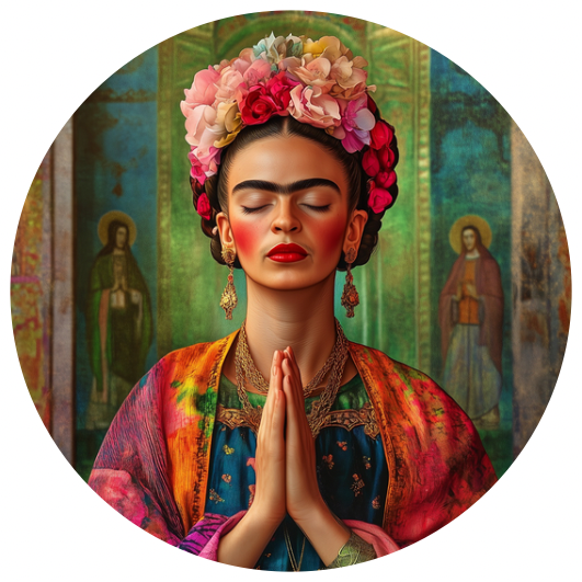 Frida Kahlo: Pray | Sluitstickers 10st.