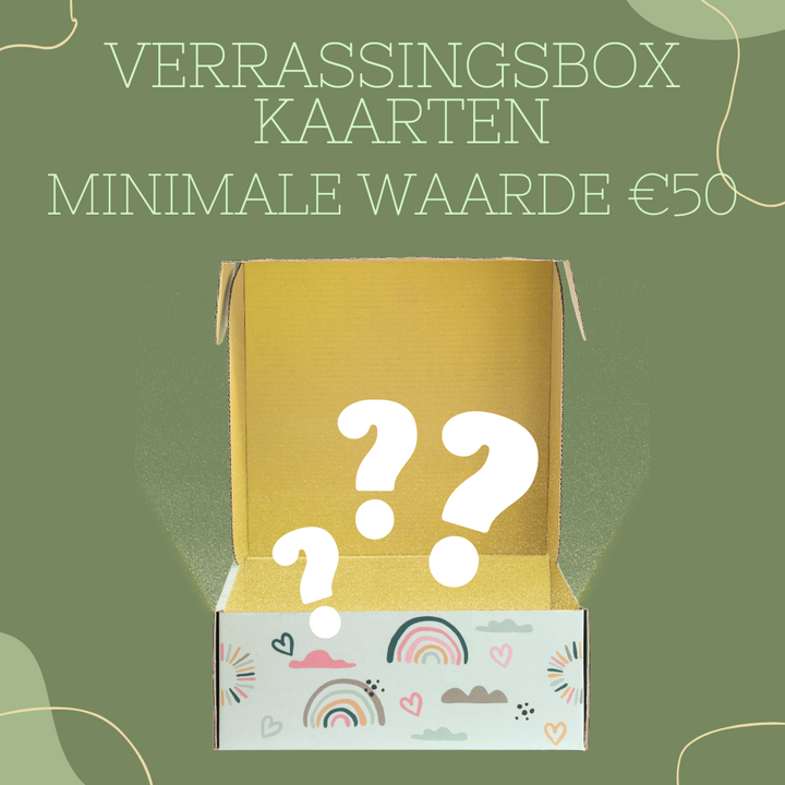 Verrasingspakketje kaarten: minimale waarde €50 | Koopjeshoek