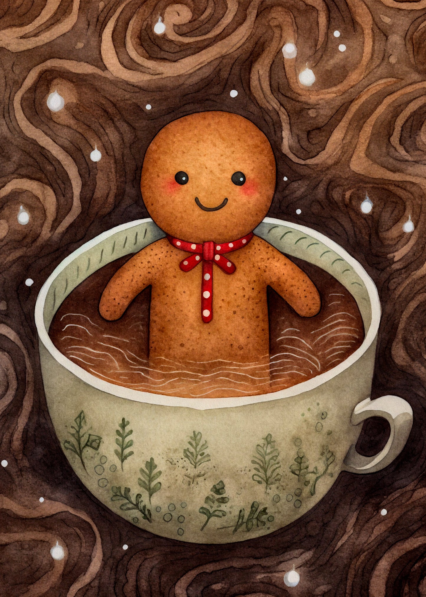 Christmas Time: Gingerbread | Kaart Fripperies