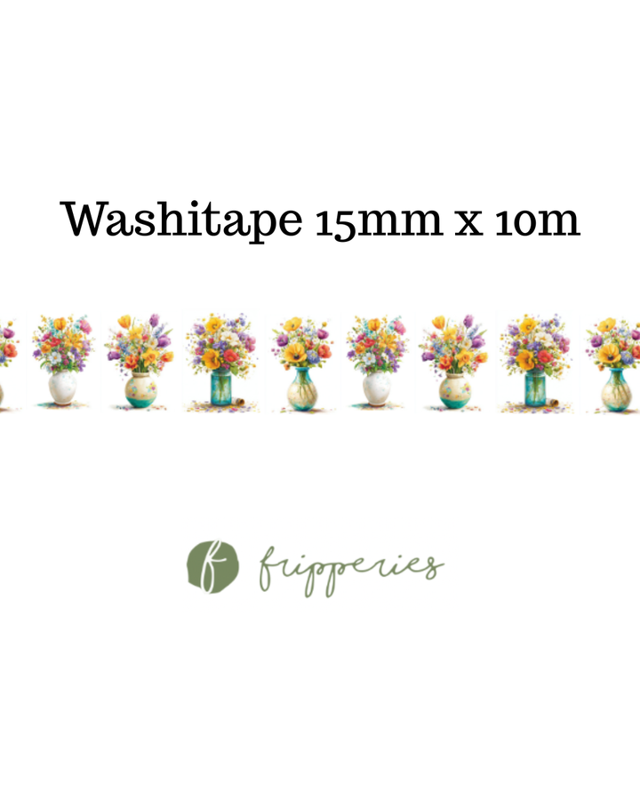 Floral Vases | Washitape Fripperies
