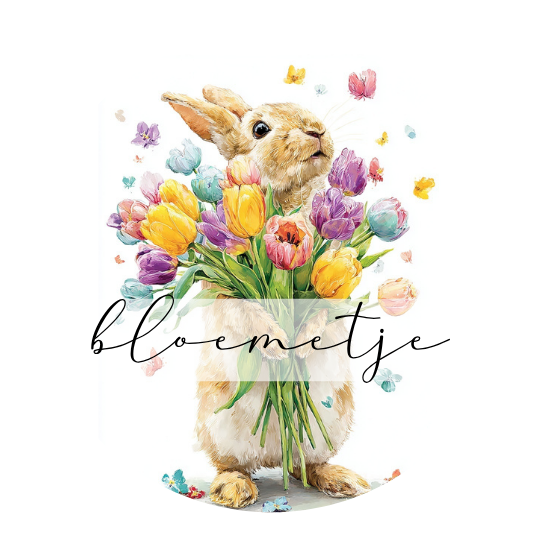 Bloemetje | Sluitstickers 10st.