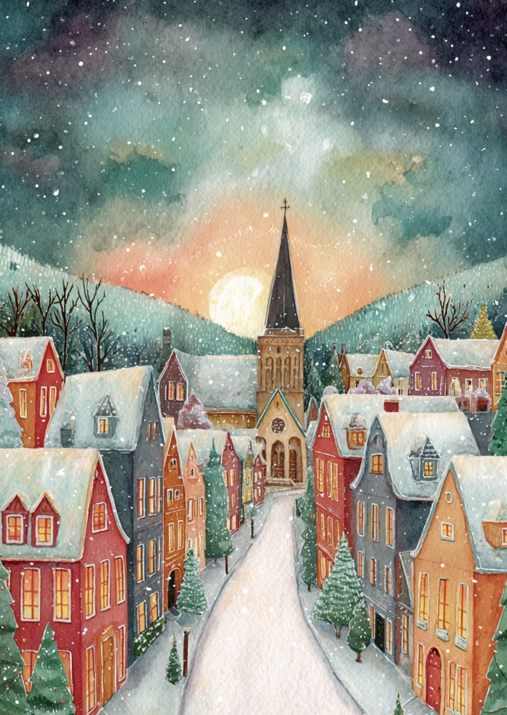 Christmas Village: NO. 1 | Kaart Fripperies