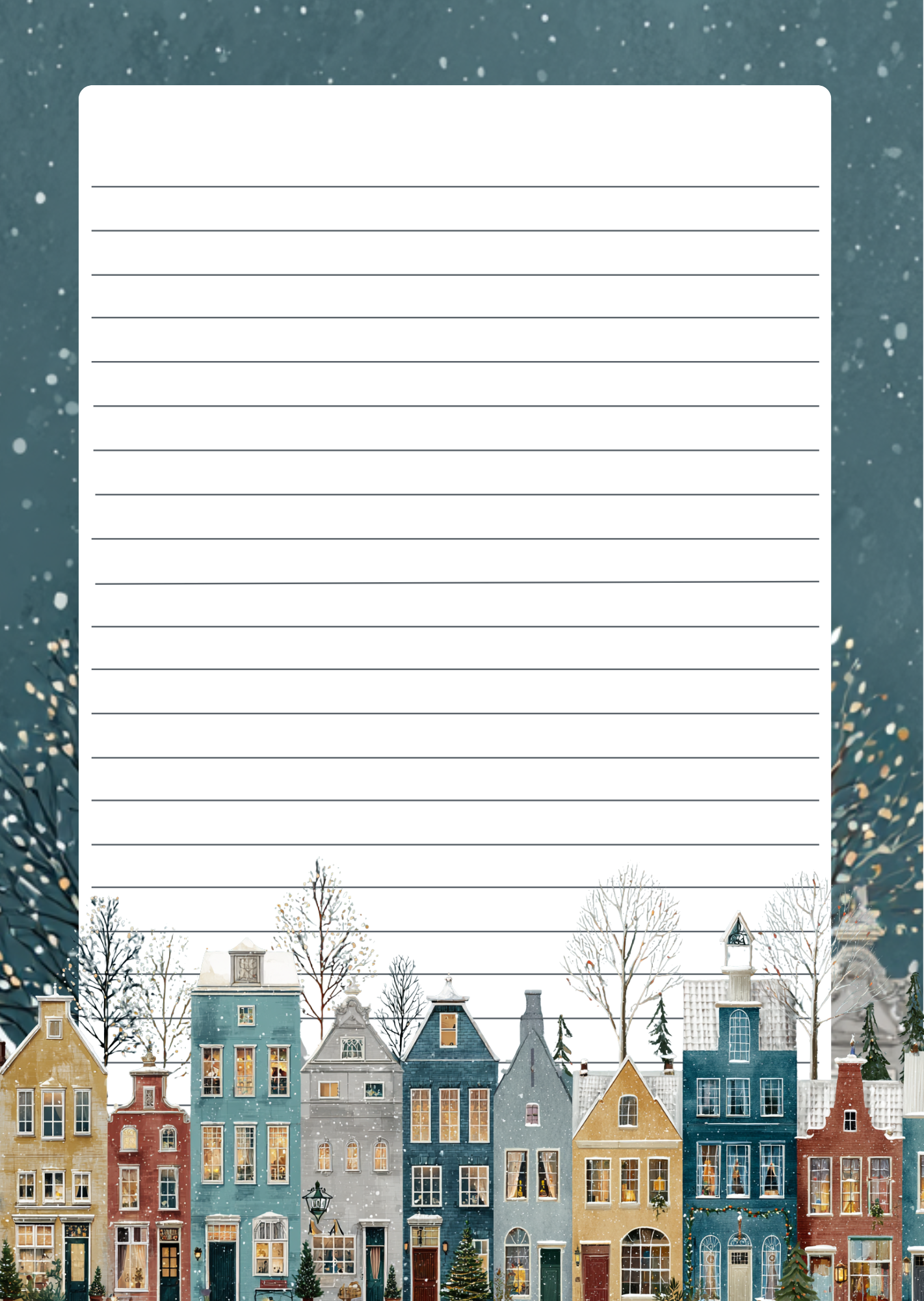 Winter Town Stories | Briefpapier Fripperies