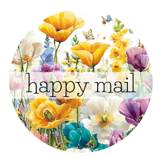 Happy Mail  | Sluitstickers 10st.