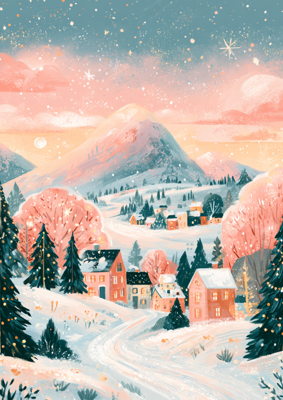 Christmas Village NO. 1 | Kaart Fripperies