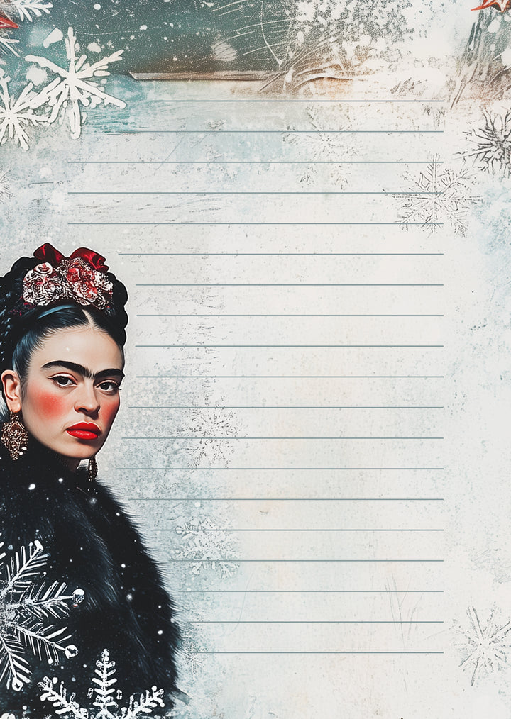 Frida Kahlo: Winter | Briefpapier Fripperies