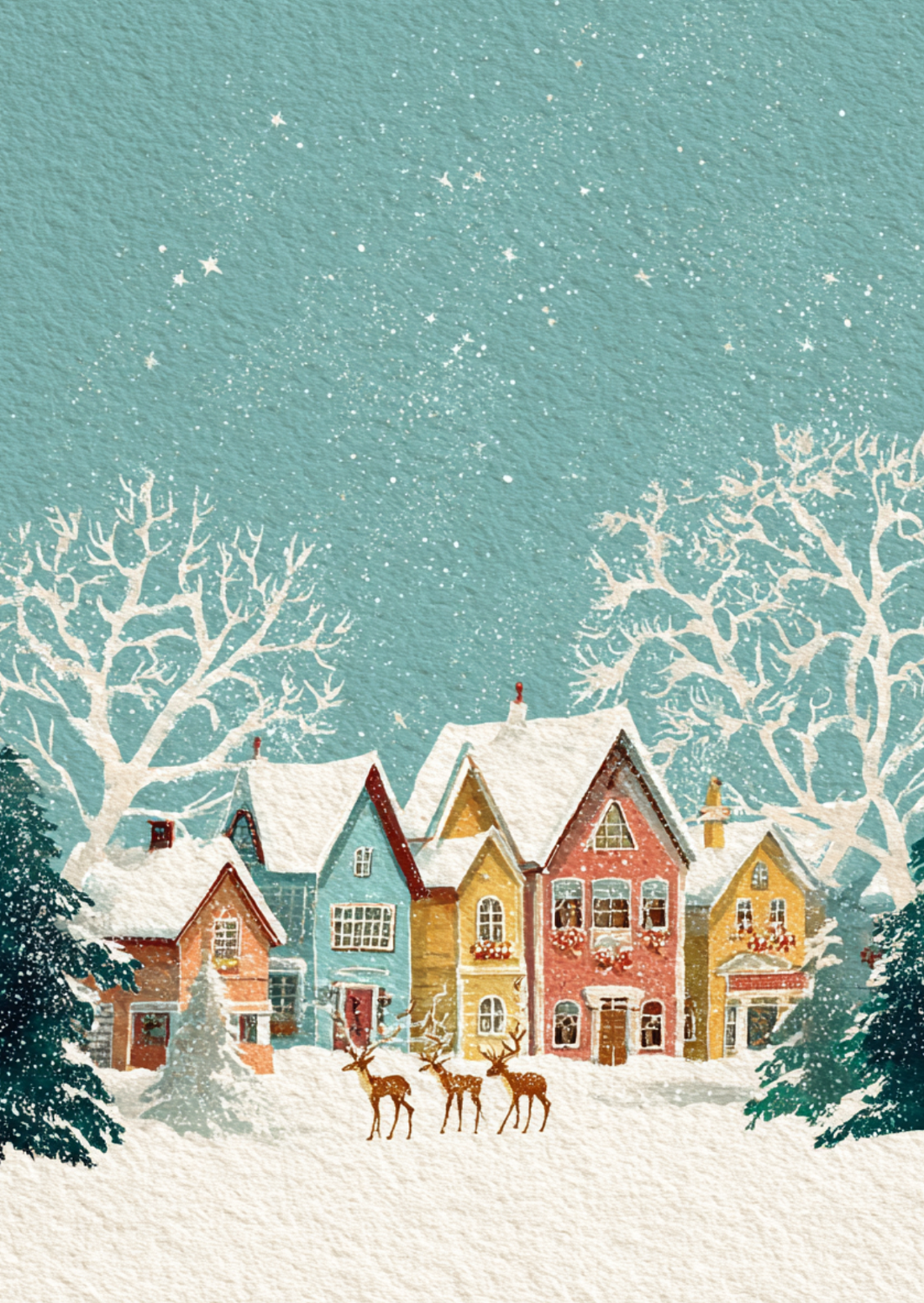Christmas Village NO. 2 | Kaart Fripperies