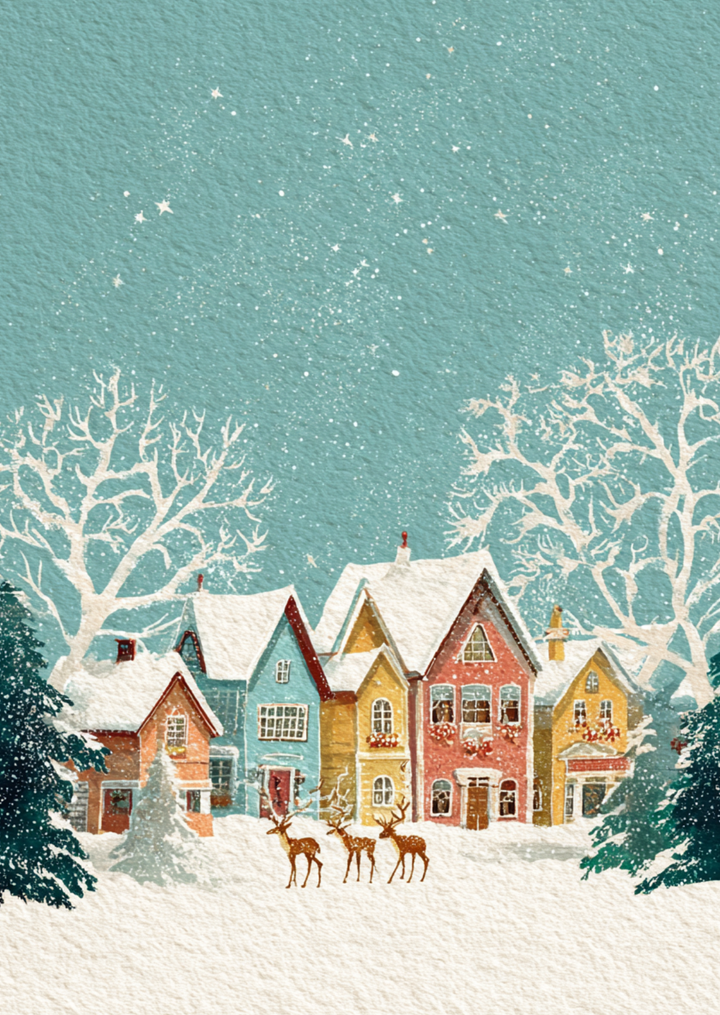 Christmas Village NO. 2 | Kaart Fripperies