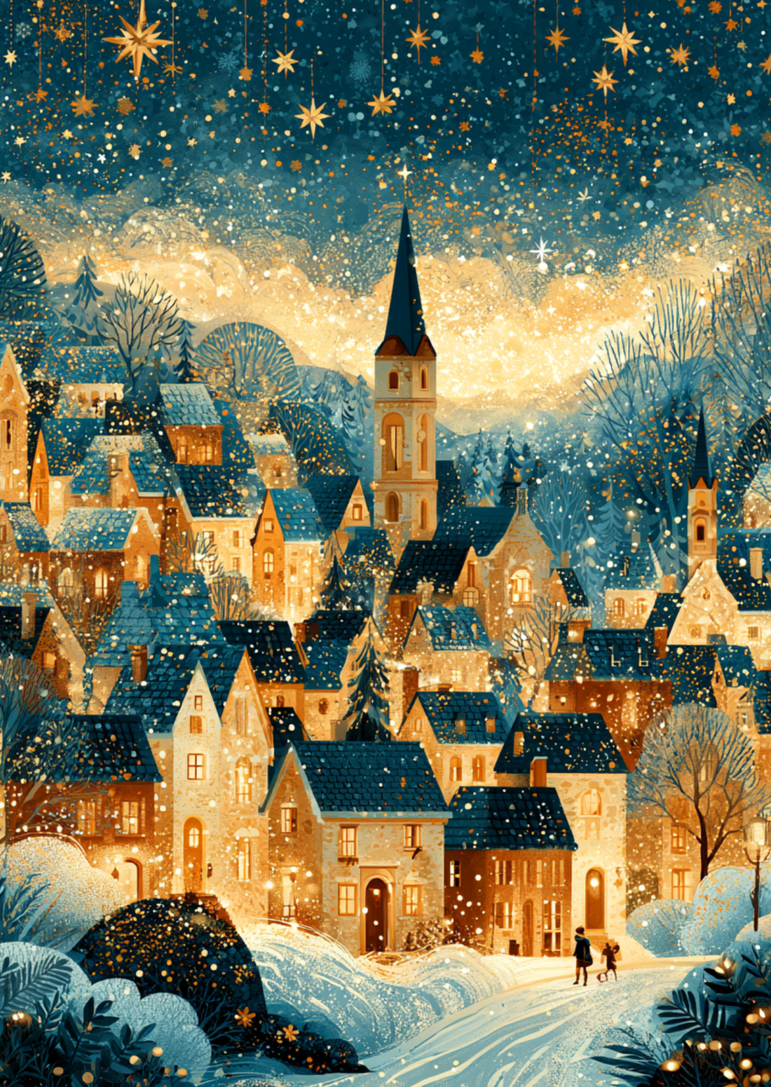 Christmas Village NO. 3 | Kaart Fripperies