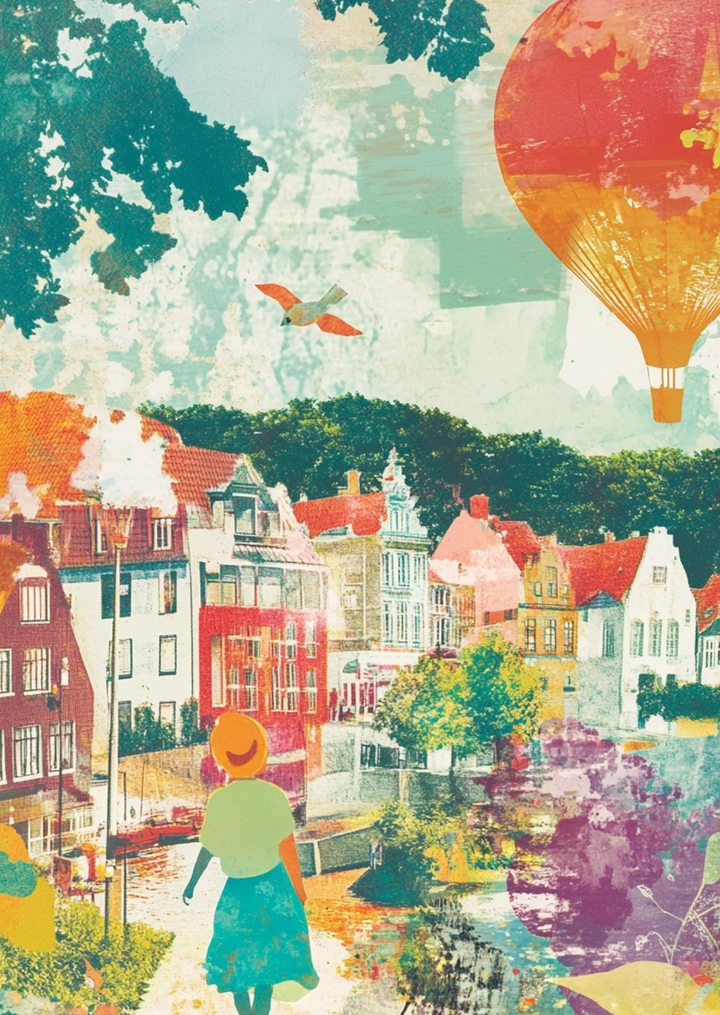 The art of Summer: Strolling through the Painted Town | Kaart Fripperies