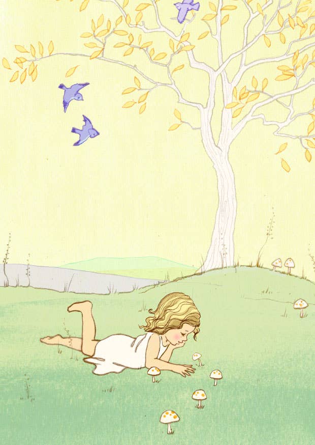 Ansichtkaart Ava in Wonderland | Kaart Belle & Boo