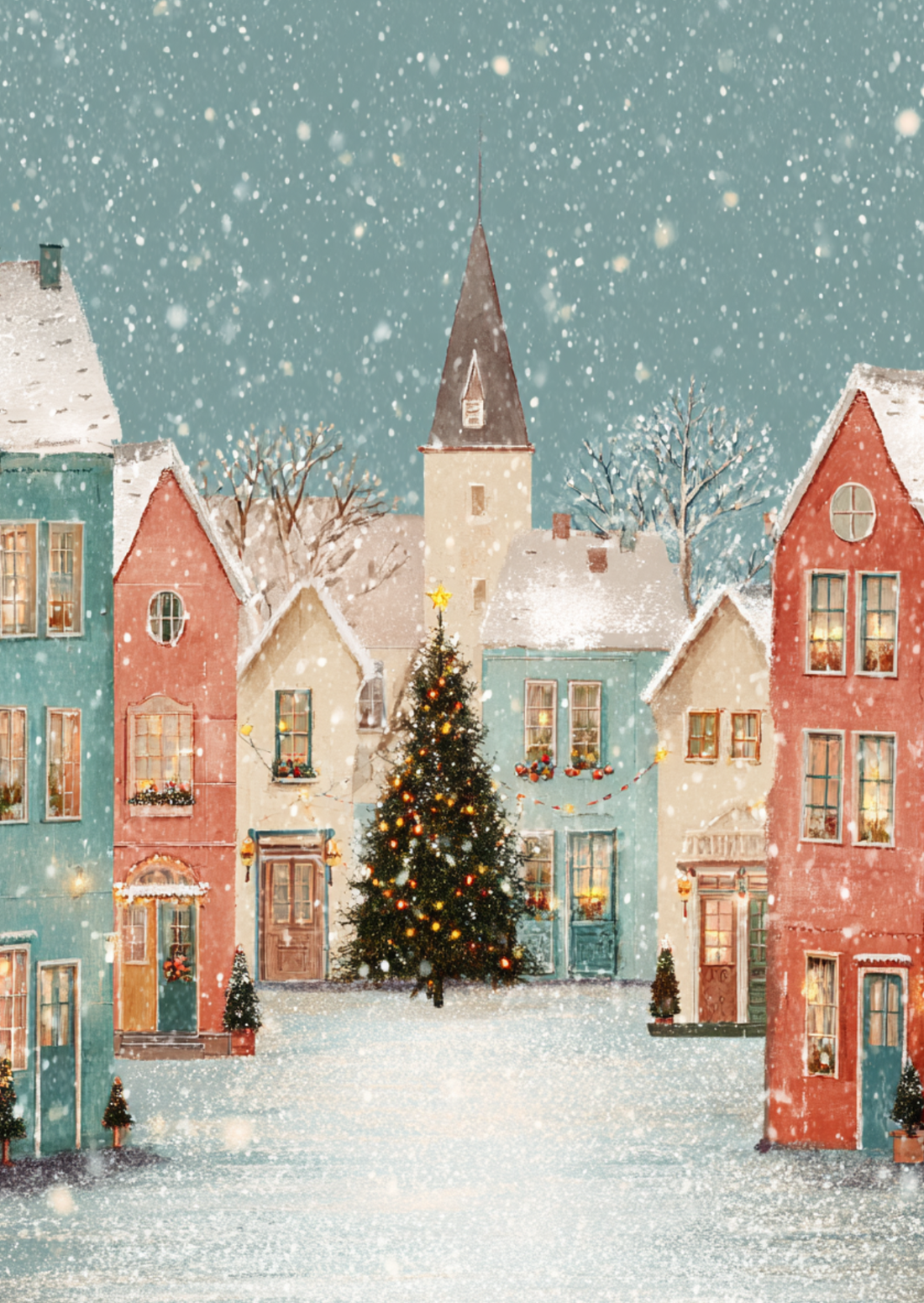 Christmas Village NO. 4 | Kaart Fripperies
