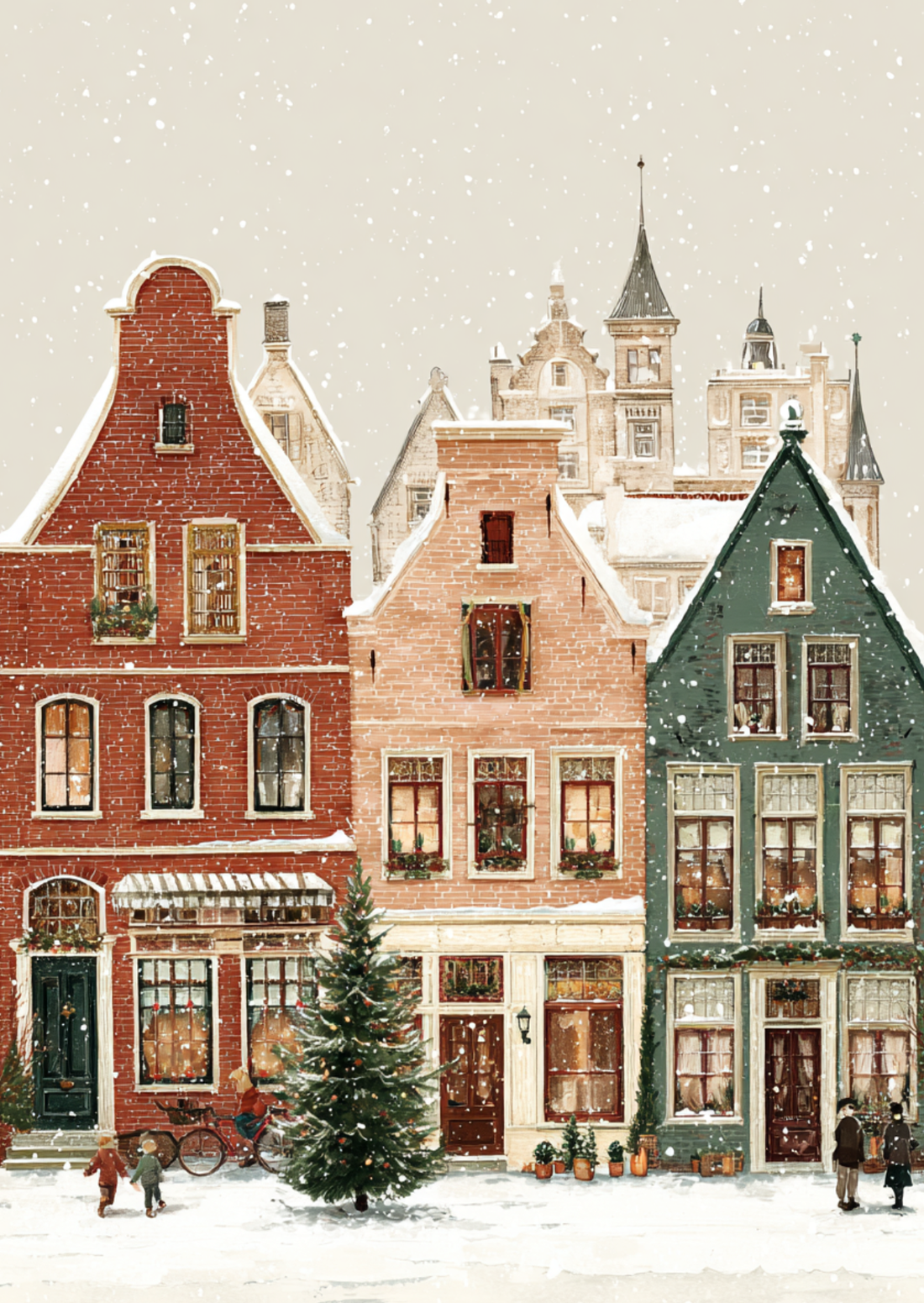 Christmas Village NO. 5 | Kaart Fripperies