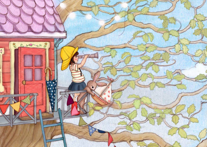 Ansichtkaart Boomhut Avonturiers | Kaart Belle & Boo