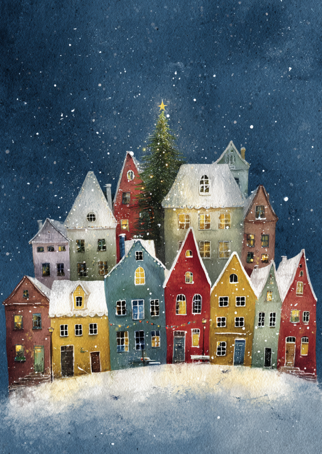 Christmas Village NO. 6 | Kaart Fripperies