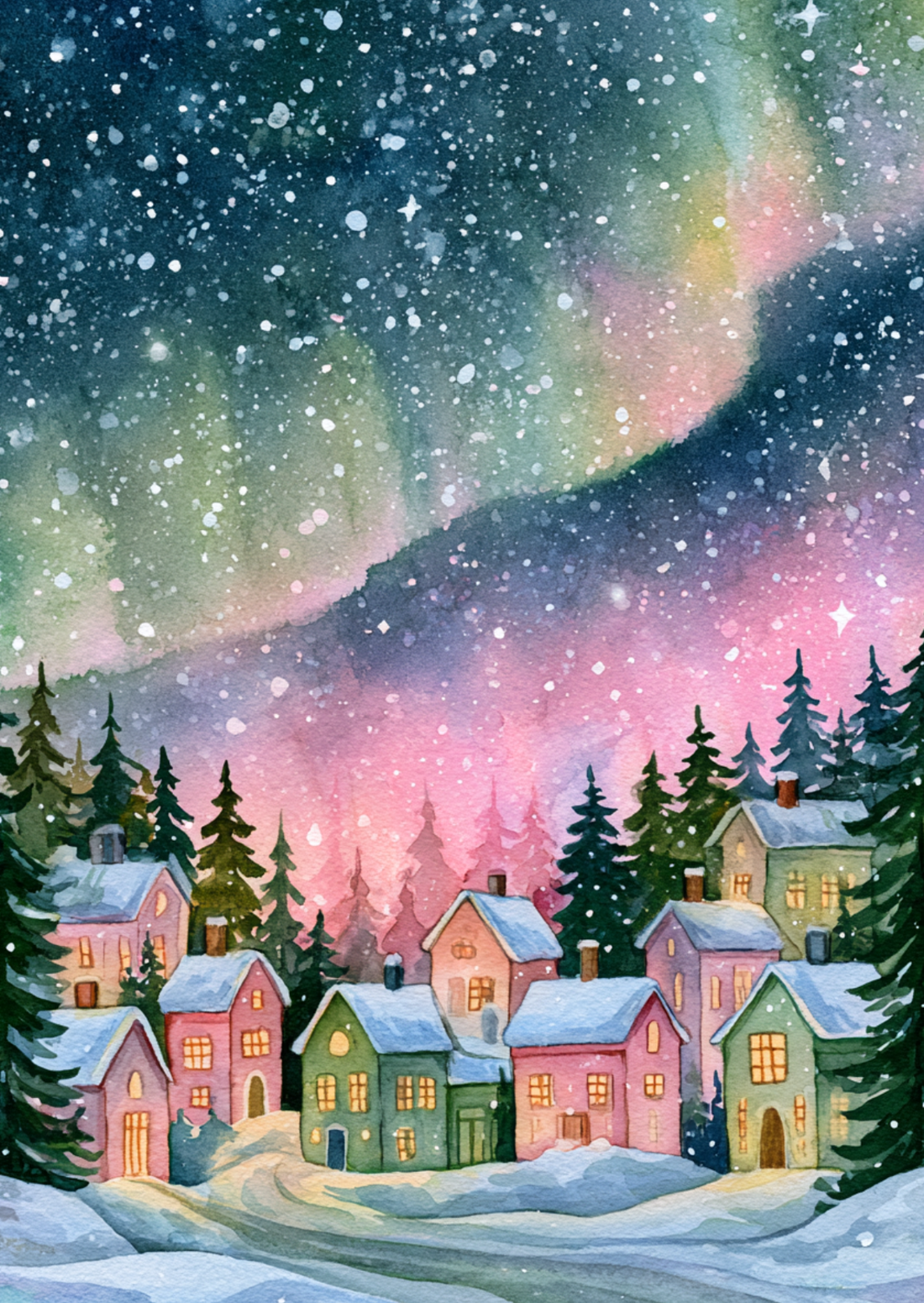 Christmas Village NO. 8 | Kaart Fripperies
