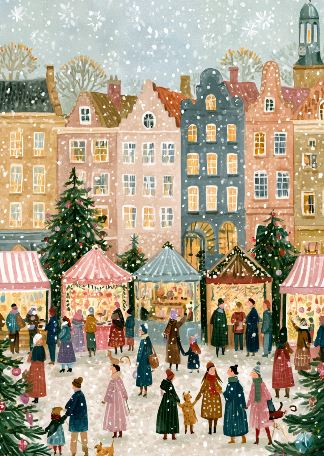 Christmas Village NO. 9 | Kaart Fripperies