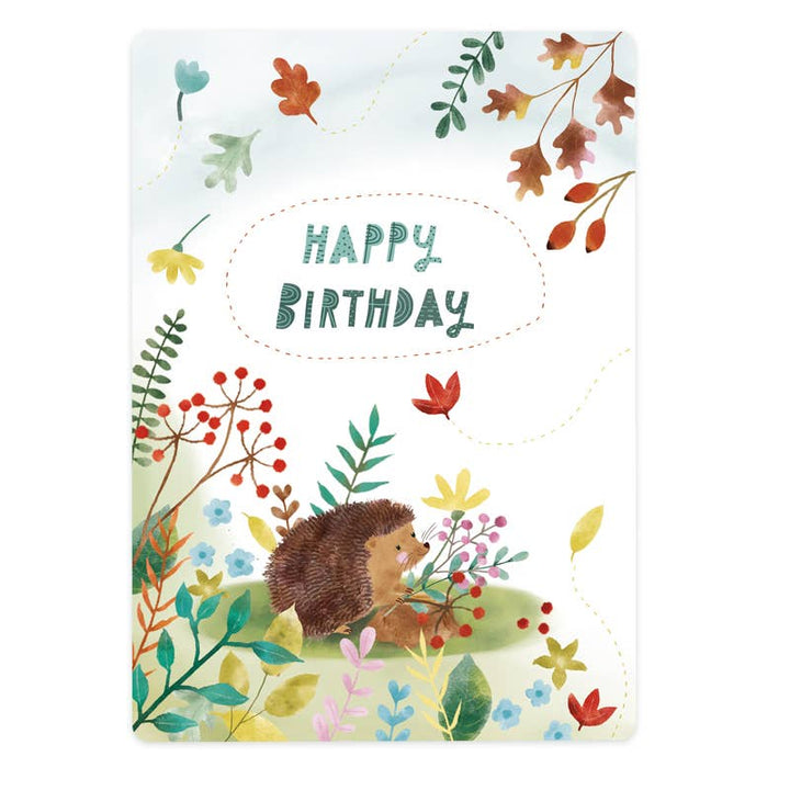 Hedgehog happy birthday | Kaart The Lemonbird