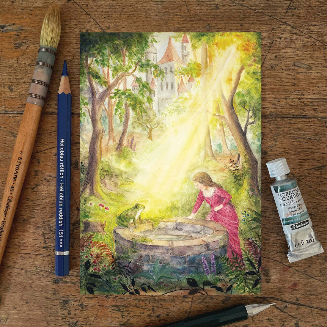 De kikkerprins | Kaart Mhairi Hellbrandt Illustration