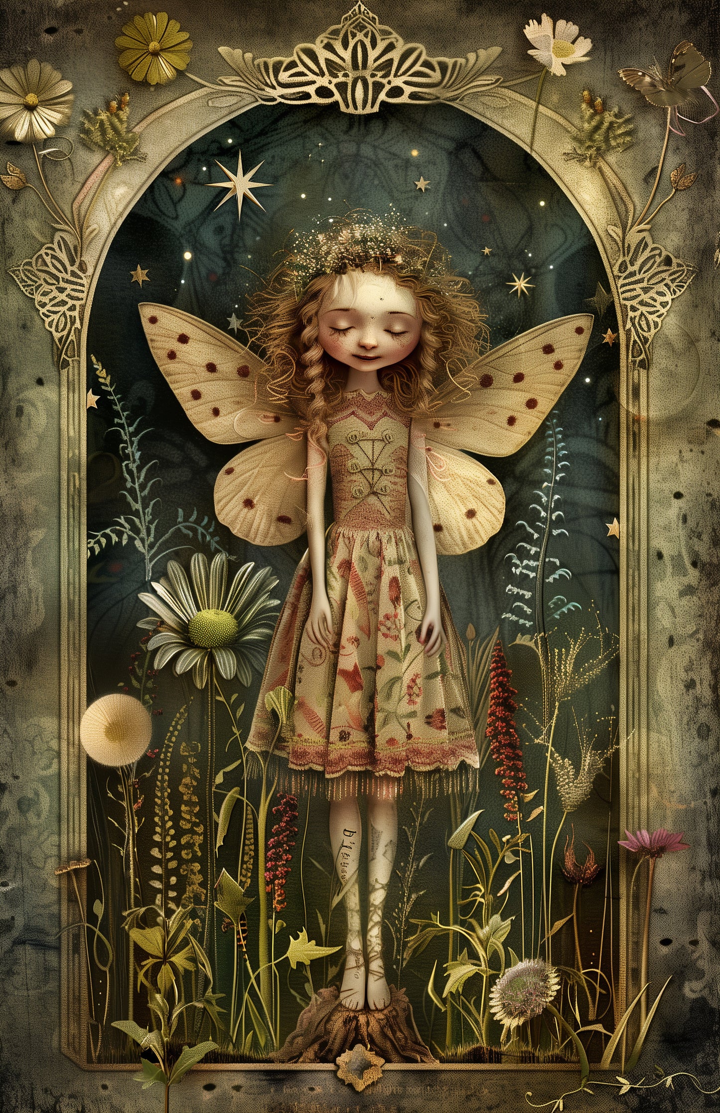 Fairytale Woodland: Yellow Fairy | Kaart Fripperies