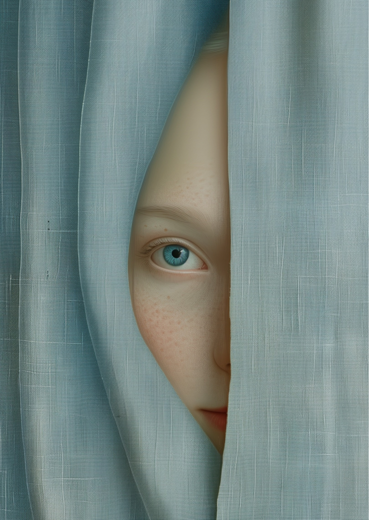 Faces in Linen: Blue | Kaart Fripperies