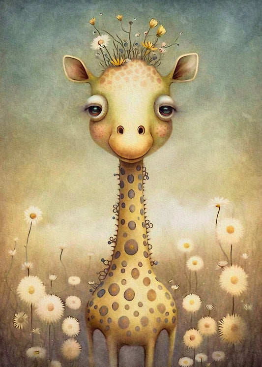 Savannentiere: Giraffe | Kartenfirlefanz