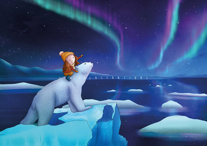 256 - Northern Lights | Kaart Ila Illustrations