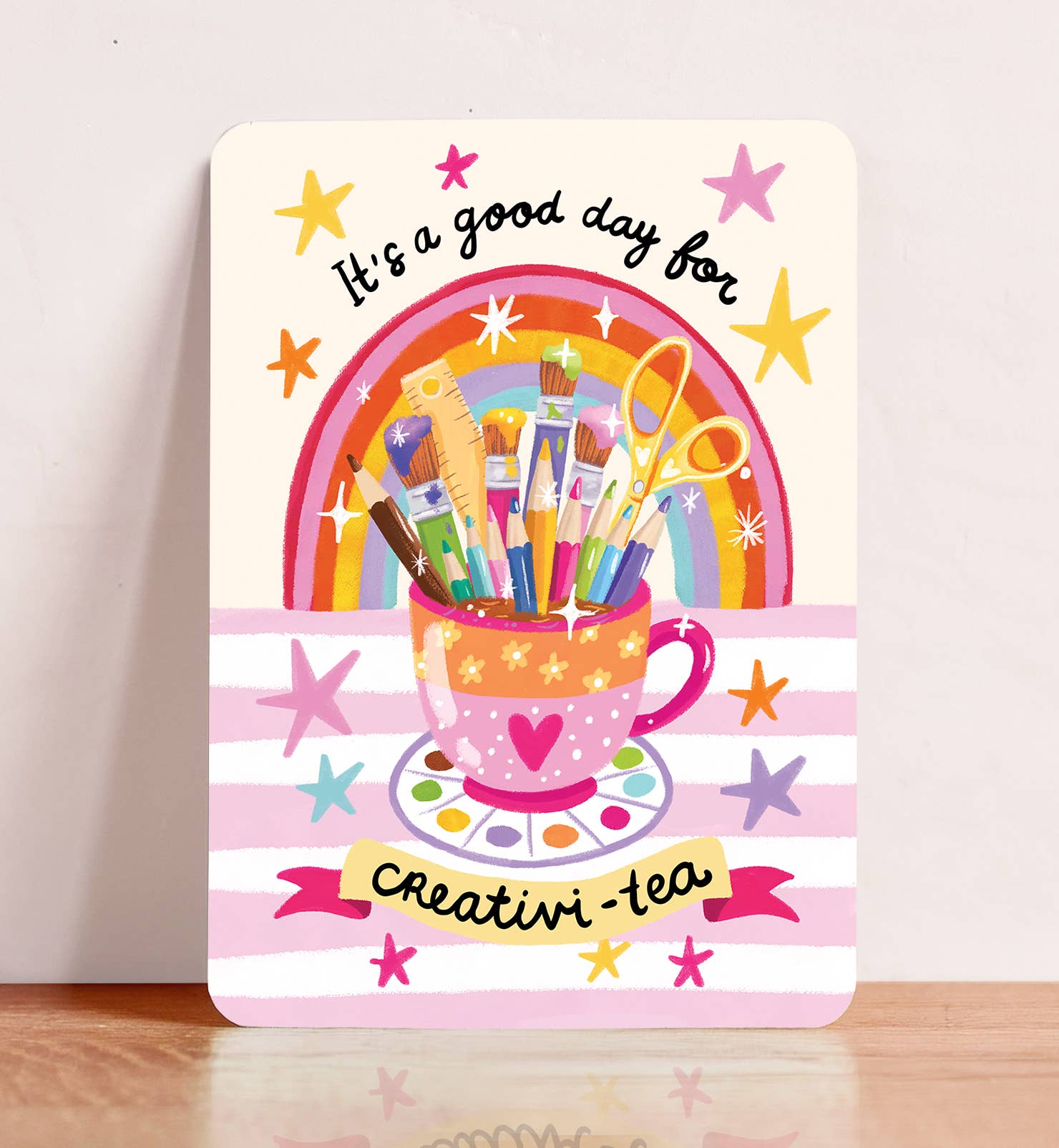 Kaart creatief creativi-tea thee grappig zomaar | Kaart Aniet Illustration