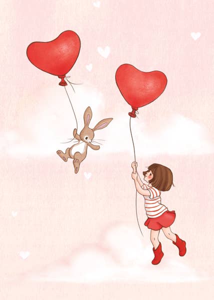 Ansichtkaart Love is in the Air