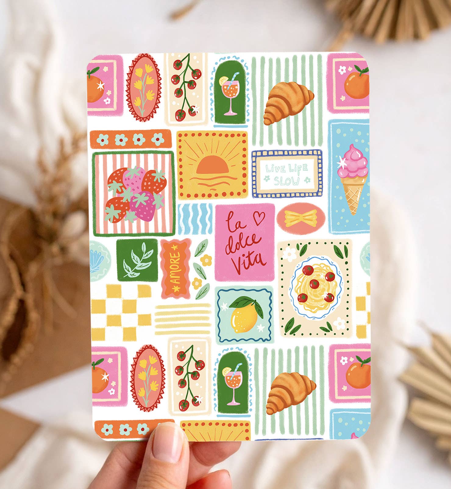 Kaart La Dolce Vita Frankrijk Italie zomaar ansichtkaart