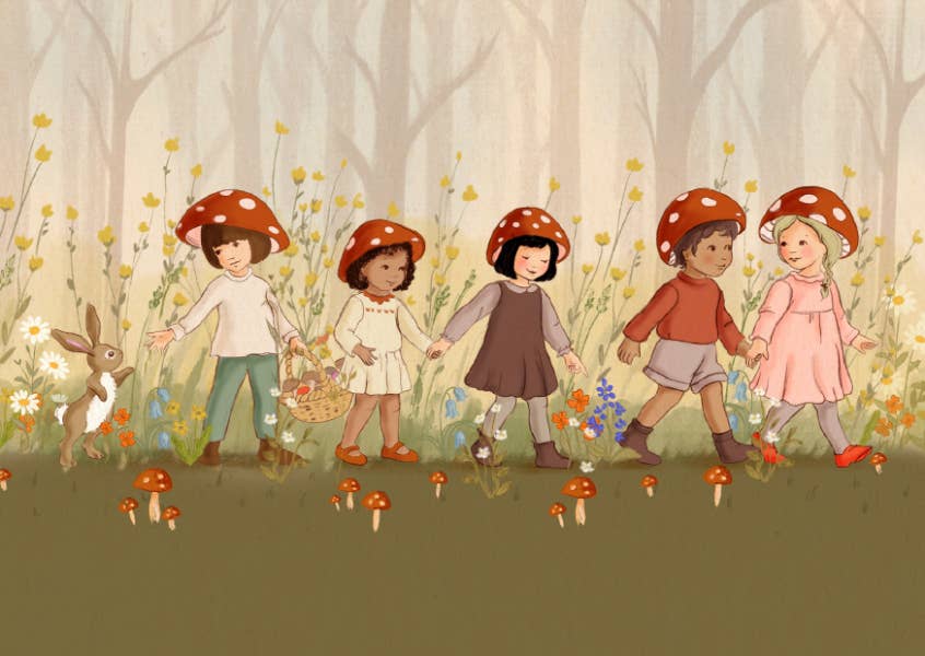 Ansichtkaart Mushroom Parade