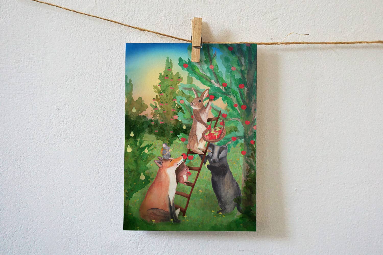 Kaart Fruit plukken | Kaart Lotte Drouen