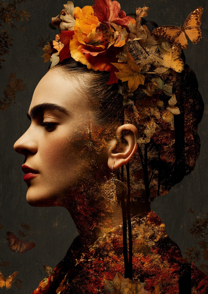 Frida Kahlo: Autumn muse | Kaart Fripperies