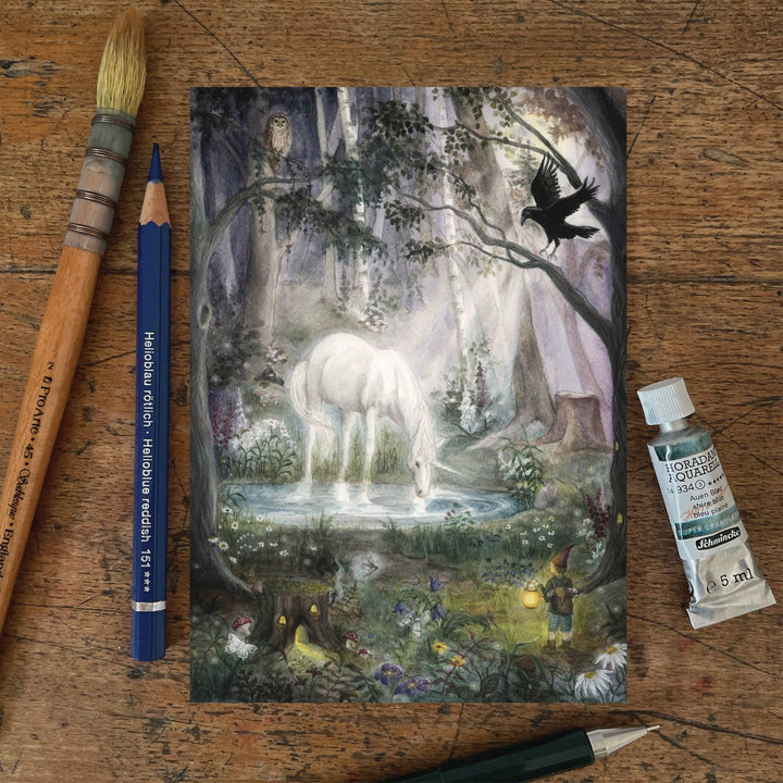 Midnight Forest | Kaart Mhairi Hellbrandt Illustration