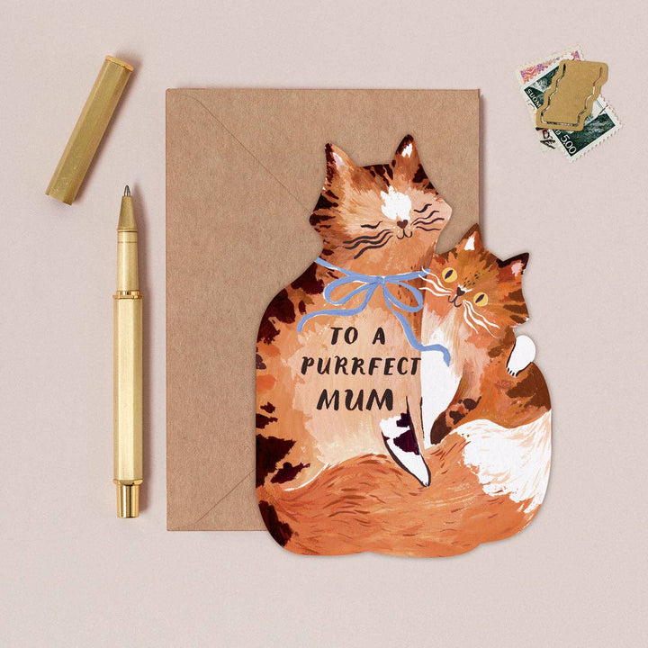 Purrfect Mama Kattenkaart | Moederdagkaarten voor kattenliefhebbers