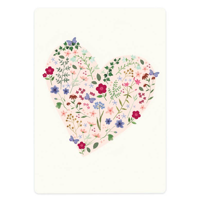 Kaart flowerheart | Kaart The Lemonbird