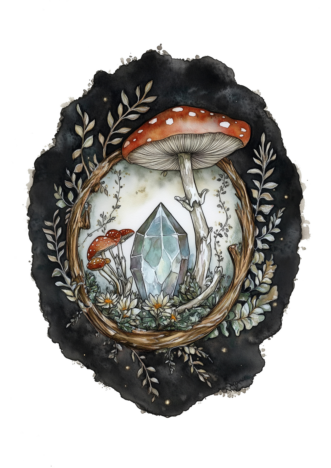 Enchanted Mushrooms: Crystal | Kaart Fripperies