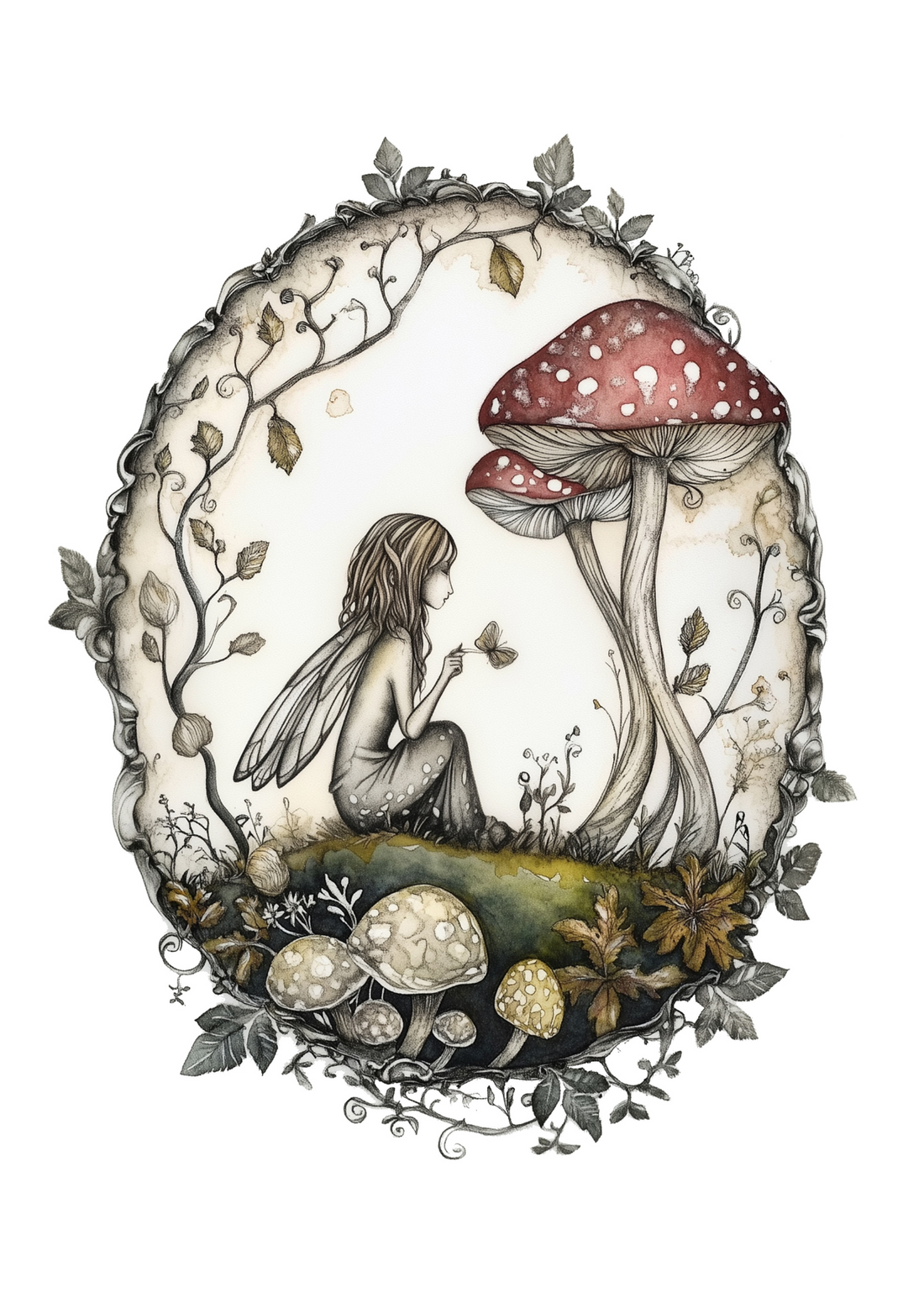 Enchanted Mushrooms: Fairy | Kaart Fripperies