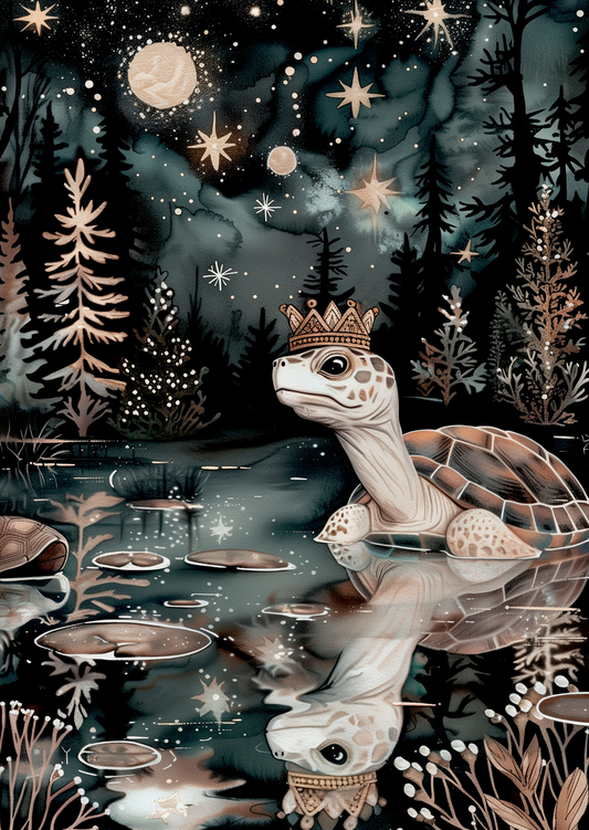 Royal Lake Animals: Schildpad | Kaart Fripperies