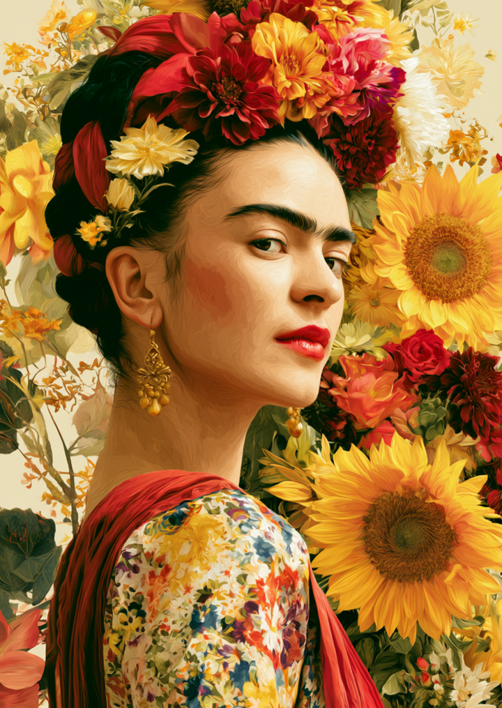 Frida Kahlo: Sunflower | Kaart Fripperies